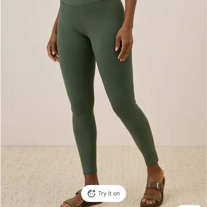 Pact Women's Forest Green Organic Leggings